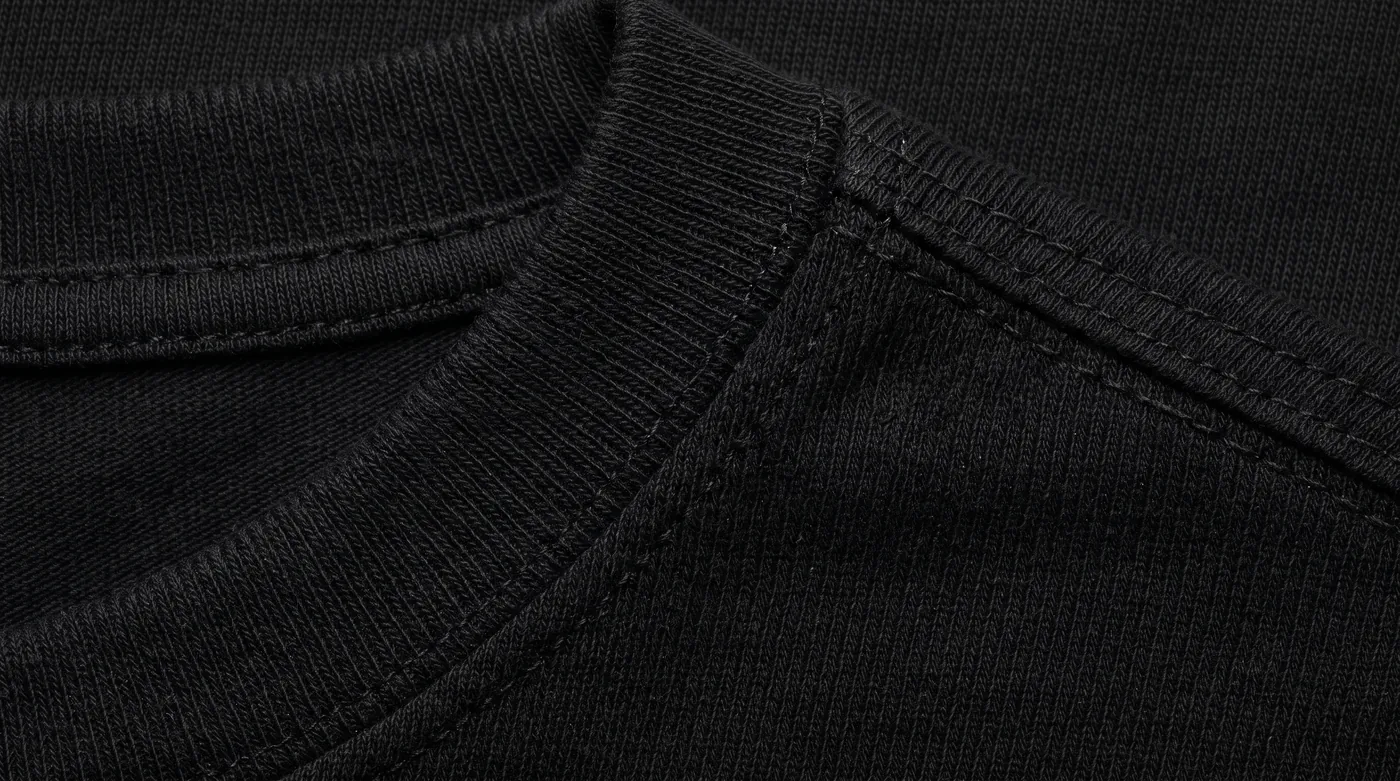 Neatly folded and stacked export quality single jersey t-shirts